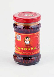 Соус острый с хрустящим перцем чили Lao Gan Ma, 210 г