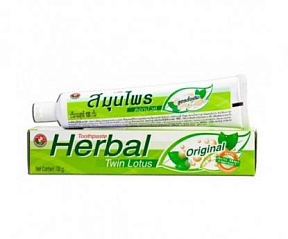 Зубная паста «Original с травами» Twin Lotus, 100 г