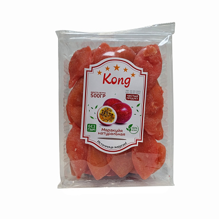 Маракуйя натуральная KONG, 500г, фрукты, сладости, снеки