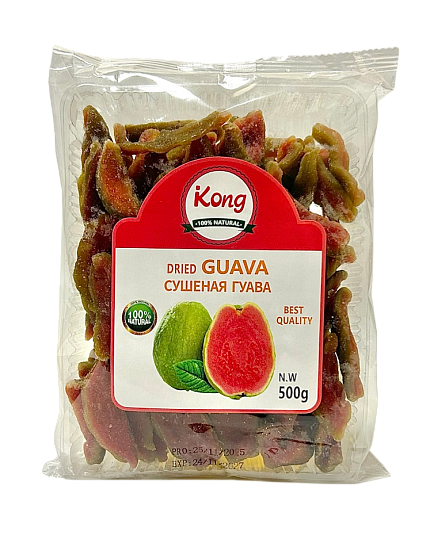 Гуава сушеная KONG, 500г, фрукты, сладости, снеки