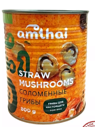 Грибы консервированные целые для Том Ям ж/б Amthai , 800г