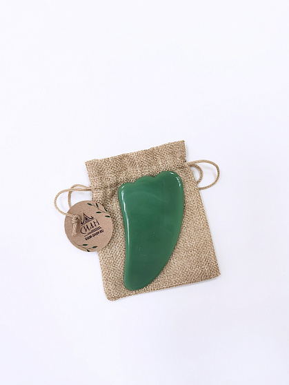 Скребок гуаша лапка из нефрита (имитация), массажёры, скребки