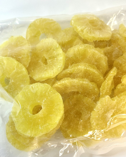 Ананас кольцо цукаты Kuiburi, 500 г, фрукты, сладости, снеки