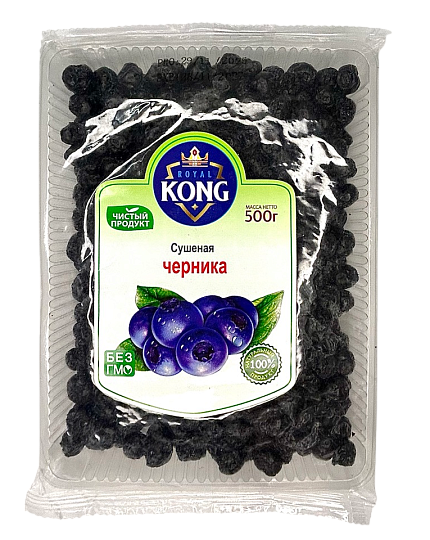 Черника сушеная KONG, 500г, фрукты, сладости, снеки